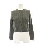 Essential Classic Cable Knit Set アンサンブルニット カーディガン 長袖 カットソー ノースリーブ ケーブル編み M グレー 1243202033 /HN11