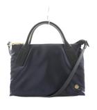 レリアン Leilian ショルダーバッグ ハンドバッグ 2way ナイロン 紺 ネイビー /AN
