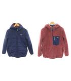 パタゴニア Patagonia キッズリバーシブルレディフレディフーディ K's Reversible Ready Freddy Hoody 中綿ジャケット ボア ジップアップ 紺 ネイビー 紫 パープル 68095 /HN16