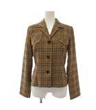 バーバリーズブルーレーベル Burberry's BLUE LABEL ヴィンテージ ノバチェック シャツ ブラウス 長袖 オープンカラー 38 ベージュ /BM9