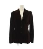 マックスマーラ MAX MARA テーラードジャケット ベロア 40 茶 /BM54