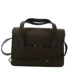 マルニ MARNI トランク ショルダーバッグ ハンドバッグ 2WAY レザー 茶 /BM3
