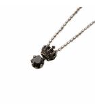 ジャスティンデイビス Justin Davis ジュリエット JULIET ネックレス ペンダント クラウンモチーフ silver925 キュービックジルコニア シルバーカラー 黒 ブラック /YT