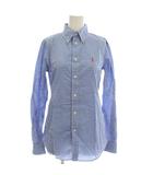 ラルフローレン RALPH LAUREN ギンガムチェック シャツ ブラウス 長袖 2 青 ブルー 211589745007 /☆G14