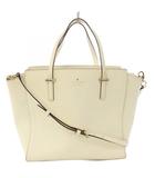 ケイトスペード KATE SPADE トートバッグ ショルダーバッグ 2WAY レザー 白 ホワイト /TK 16