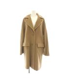 マックスマーラ MAX MARA チェスターコート ロング アウター ウール 40 ブラウン ベージュ /YM4
