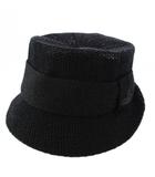 ヴィヴィアンウエストウッド Vivienne Westwood ストローハット 麦わら帽子 S-M 黒 26-041-68593 /BM30