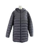 エディーバウアー EDDIE BAUER ダウンコート PXL グレー フード付き 長袖 無地 L16FN2633 /AP45