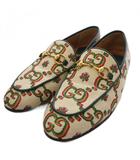 グッチ GUCCI ジャンボGG キャンバス ホースビット ローファー シューズ 37 マルチカラー 678433 /BM50 ■OH