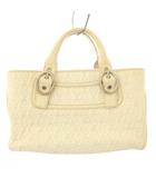 セリーヌ CELINE ブギーバッグ ハンドバッグ キルティング チェーン柄 レザー 白 アイボリー /TK ■OH