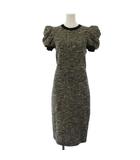 マックスマーラ MAX MARA 24SS LETI MIDI DRESS ワンピース ロング 半袖 40 黒 白 /BM12