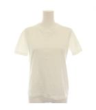 プラダ PRADA 2019年製 Tシャツ カットソー 半袖 トライアングルロゴ M 白 ホワイト 35570 /YT26