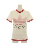 アディダスオリジナルス adidas Originals Tシャツ カットソー クルーネック 半袖 ロゴプリント XS 白 ホワイト 赤 レッド 723405 XJE2D2D /YT24