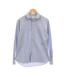 マディソンブルー MADISONBLUE 26SS シャツ 4 S 青 ブルー ラウンドカラー 長袖 刺繍 MB999-5710 /YM14