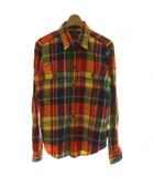ラルフローレン RALPH LAUREN Slim Fit ネルシャツ ブラウス コットン 8 マルチカラー 長袖 チェック柄 /GG34