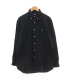 ラルフローレン RALPH LAUREN ボタンダウン シャツ 長袖 M 黒 ブラック /☆G4