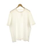 コモリ COMOLI 25SS コットンジャージ 半袖Tシャツ カットソー 五分袖 3 白 ホワイト B01-05010 /HN