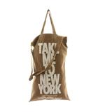 ドゥーズィエムクラス DEUXIEME CLASSE TAKE ME TO NY BAG ショルダーバッグ ハンドバッグ 2way ロゴ キャンバス 茶 ブラウン /AN