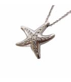 スターフィッシュネックレス ペンダント ダイヤモンド 0.21ct Pt950 プラチナ /KH ■OH