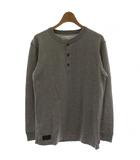 ダブルタップス WTAPS Tシャツ コットン 2 グレー 長袖 ヘンリーネック /GG10