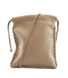 ヴァジック VASIC WELLS MINI MINI ショルダーバッグ 巾着 レザー ピンクベージュ /AN