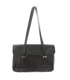 ロンシャン LONGCHAMP ショルダーバッグ レザー 黒 ブラック /TK