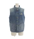 ザノースフェイス THE NORTH FACE PURPLE LABEL Insulated Vest 中綿 デニム ベスト キルティング S 青 ブルー NY2801N /☆G