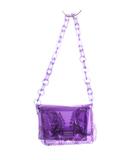 マメクロゴウチ  Mame Kurogouchi Vinyl Chloride Chain Bag ショルダーバッグ ポシェット PVC チェーン 紫 パープル MM5 AC095 /TK