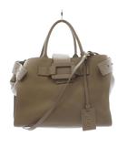 ロジェヴィヴィエ ROGER VIVIER ピルグリム ドジュール トートバッグ ショルダーバッグ ハンドバッグ 2way レザー ベージュ /AN