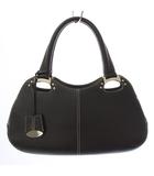 トッズ TOD'S ハンドバッグ レザー 黒 ブラック /TK