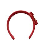 サルヴァトーレフェラガモ Salvatore Ferragamo ヴァラリボン カチューシャ ヘアアクセサリー 赤 レッド /YM ■OH