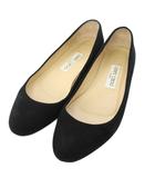 ジミーチュウ JIMMY CHOO フラットシューズ パンプス スエード 36.5 黒 ブラック /TK