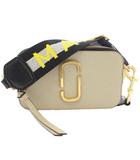 マークジェイコブス MARC JACOBS THE SNAPSHOT ショルダーバッグ カメラバッグ レザー ベージュ ピンク /TK ●D