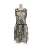 エルマノシェルビーノ ERMANNO SCERVINO キッズ 女の子 ノースリーブ 花柄 ワンピース ひざ丈 14 白 青 00000148842645 /☆G