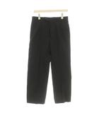 グッチ GUCCI 22SS スラックス パンツ ナイロン混 裾スリット 44 黒 ブラック 723676 ZAK7W /☆G