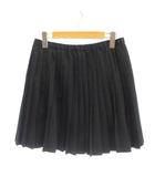 エンポリオアルマーニ EMPORIO ARMANI ミニプリーツスカート 子ども服(女の子用) 12A 154cm 黒 ウエストゴム 6D3N04 /JP