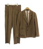 ザラ ZARA シングルスーツ スーツ フォーマル ジャケット46 パンツ30 茶色 ブラウン シングルブレスト 長袖 /DU