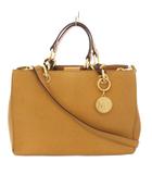 マイケルコース MICHAEL KORS シンシア サッチェルバッグ ハンドバッグ ショルダーバッグ レザー 茶 キャメル /TK