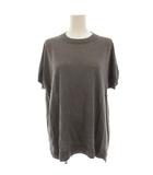 エヴァムエヴァ evam eva ヘンプ プルオーバー hemp pullover ニット カットソー 薄手 半袖 グレー E221K180 /HN