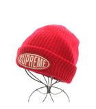 シュプリーム SUPREME 18AW Oval Patch Beanie オーバルパッチ ビーニー ニット帽 帽子 ニットキャップ 赤 レッド /YM