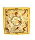 エルメス HERMES カレ90 CASSE NOISETTE くるみ割り スカーフ 黄色 /KH ■OH