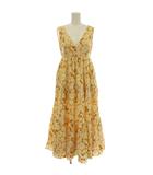 ケイトスペード KATE SPADE Daisy Poplin Vineyard Midi Dress 花柄 ノースリーブ ワンピース ロング 0 オレンジ NJM00259 /☆G