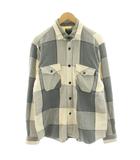ステューシー STUSSY ネルシャツ 長袖 チェック柄 L グレー 白 ホワイト /AN