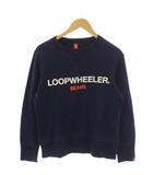 ループウィラー LOOPWHEELER ビームス BEAMS スウェット トレーナー プルオーバー 長袖 ロゴ S ネイビー /BM