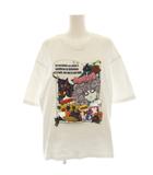スカラー ScoLar Tシャツ カットソー 半袖 プリント M 白 ホワイト /HN