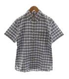 トラディショナルウェザーウェア Traditional Weatherwear シャツ 半袖 チェック柄 S 青 ブルー 白 ホワイト /AN