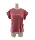 Tシャツ カットソー 半袖 ロゴ クルーネック 38 ピンク /GG