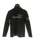 フィラ FILA GOLF ゴルフウェア カットソー 長袖 総柄 ロゴ 裏起毛 LL グレー ML4FL501 /GG