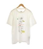 エムエムシックス メゾンマルジェラ MM6 Maison Margiela 26SS ライブラリー スタンプ Tシャツ カットソー 半袖 クルーネック M 白 SH0GC0070 M20170 /BM