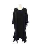 エムエムシックス メゾンマルジェラ MM6 Maison Margiela 26SS ワンピース ひざ丈 半袖 クルーネック S 黒 S52CT0795 /BM